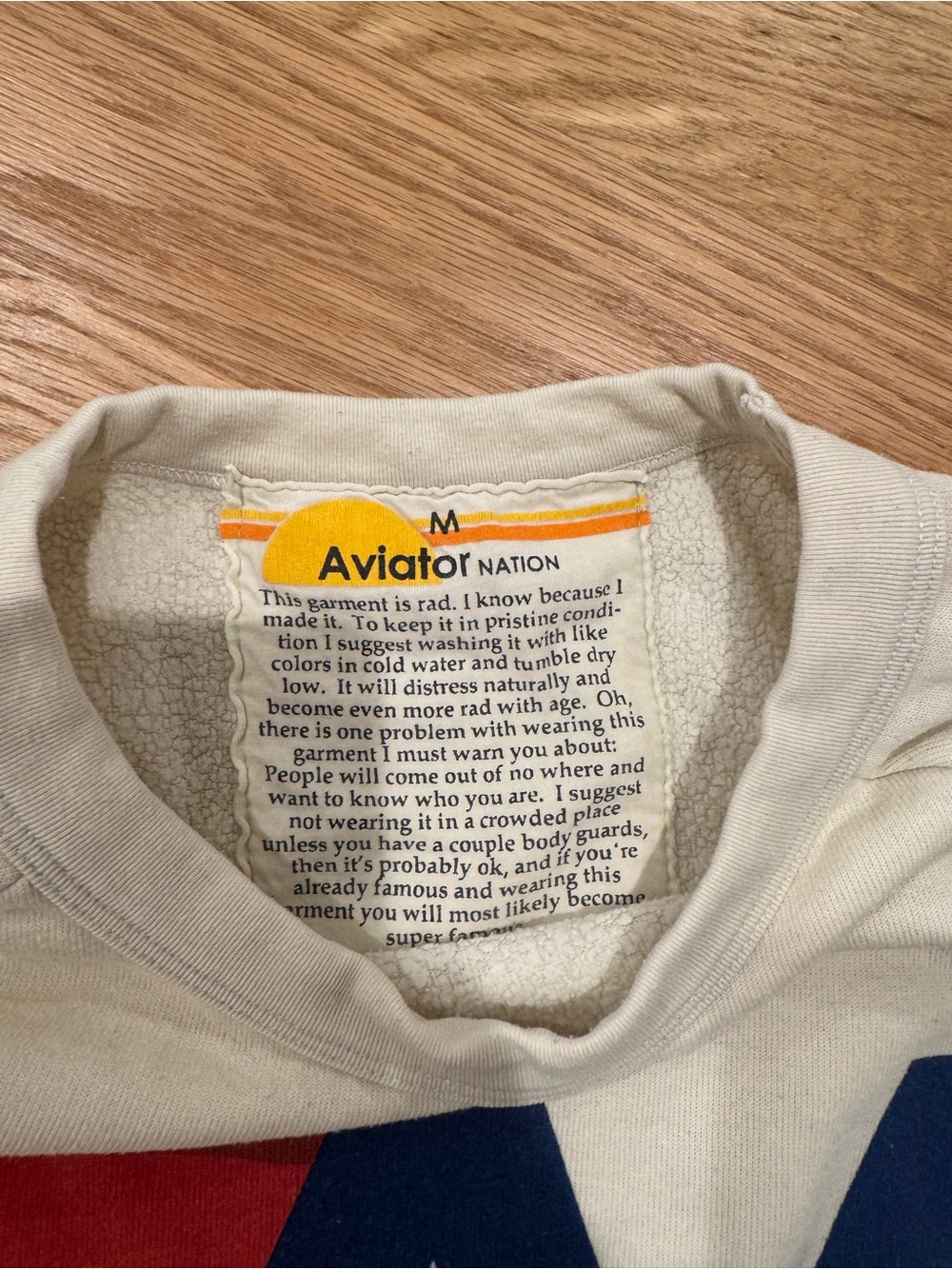Aviator Nation Logo Relaxed Crew Sweatshirt - Picture 2 of 5